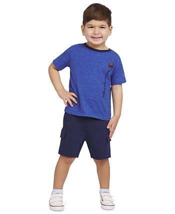 Toddler Boys Short-Sleeve T-Shirt & Cargo Shorts, 2 Piece Set Champion