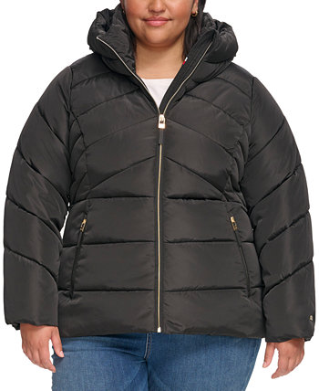 Женское пуховое пальто больших размеров с капюшоном Tommy Hilfiger
