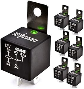 (6 Pack) HD Switch Waterproof Relay w/LED Indicator Upgrade Replaces John Deere AR74411 Tractor Mower - Dielectric Grease Included HD Switch