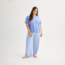 Комплект из пижамного топа и пижамных штанов больших размеров Sonoma Goods For Life® SONOMA