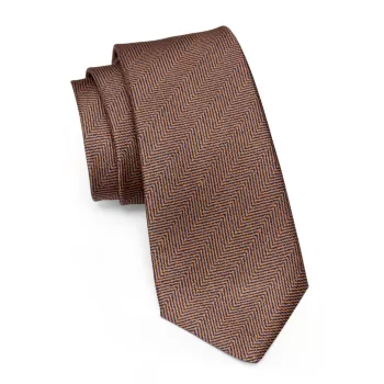 Шелковый галстук с шевроном Kiton