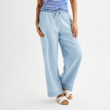 Женские широкие льняные брюки Sonoma Goods For Life® Easy SONOMA