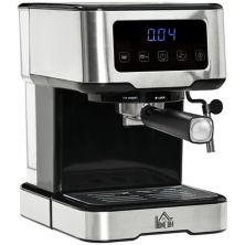 HOMCOM Espresso Machine with Milk Frother Wand, 15-Bar Pump Coffee Maker with 1.5L Removable Water Tank for Espresso, Latte and Cappuccino HomCom