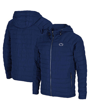 Мужская темно-синяя куртка Penn State Nittany Lions Suit It Up с капюшоном и пуховиком реглан с молнией во всю длину Colosseum