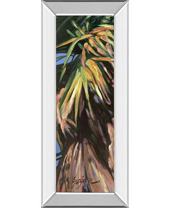 Дикие пальмы I от Сюзанны Уилкинс, настенное искусство с принтом в зеркальной раме - 18 "x 42" Classy Art