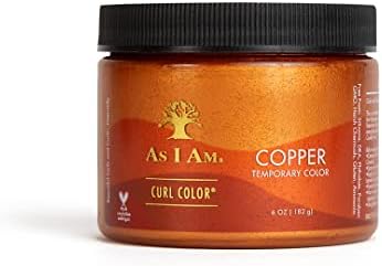 As I Am Curl Color - Cool Blue - 6 ounce - Color & Curling Gel - Temporary Color - Medium Hold - with Jamaican Black Castor Oil, Ceramides, & Betaine - Vegan & Cruelty Free As I Am