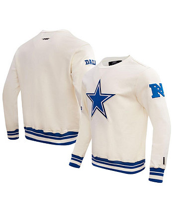 Мужской кремовый флисовый пуловер в стиле ретро Dallas Cowboys Толстовка Pro Standard