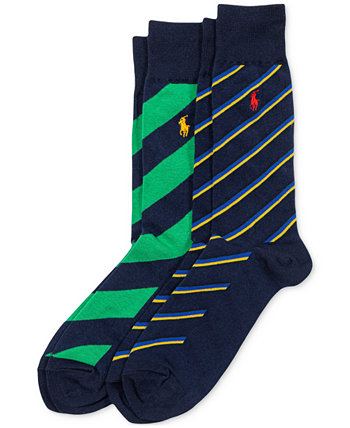 Men's 2-Pk. Striped Slack Socks Polo Ralph Lauren