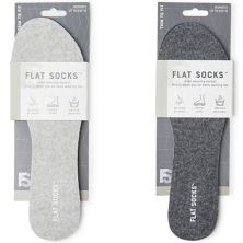 Плоские носки с принтом, 2 пары Flat Socks