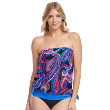 Женский топ для плавания-танкини с драпированной блузкой Mazu Tropical Flora Mazu Swim
