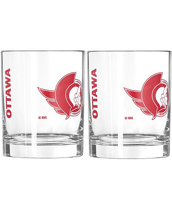 Набор стаканов Rocks Ottawa Senators, 14 унций, две упаковки Logo Brand