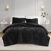 Madison Park Jasmine 3-Piece Faux Fur Comforter Set Madison Park