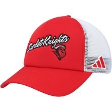 Мужская кепка adidas Scarlet Rutgers Scarlet Knights Script Trucker Snapback Adidas