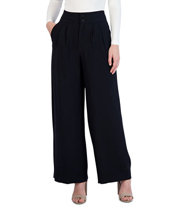 Женские плиссированные брюки с высокой посадкой и широкими штанинами BCBGeneration