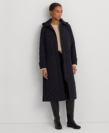 Женское стеганое пальто с воротником Ralph Lauren