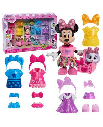 Модный набор для питомцев «Улица Сезам» Disney Junior с блестками и гламуром, набор из 23 кукол и аксессуаров Minnie Mouse