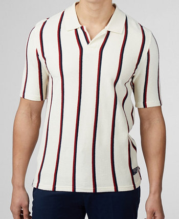 Men's Stripe Toweling Polo Shirt Ben Sherman