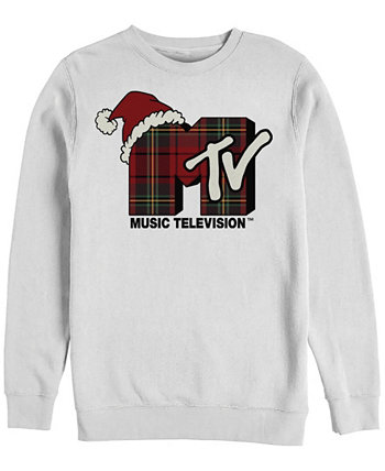 Мужской флисовый пуловер MTV в клетку с круглым вырезом на Рождество FIFTH SUN