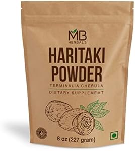 MB Herbals Haritaki Powder 8 oz / 227 Gram / 0.5 lb | Terminalia chebula Harde Chebulic Myrobalan | Natural AntiOxidant MB Herbals