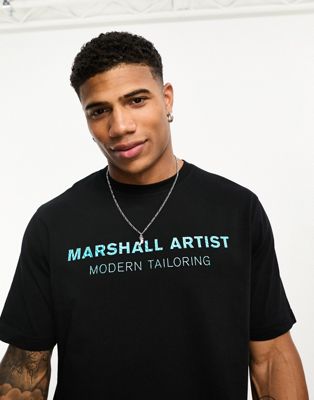 Черная футболка с логотипом Marshall Artist dpm Marshall Artist