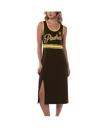 Женское коричневое платье макси San Diego Padres Main Field G-III