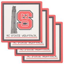 NC State Wolfpack Four-Pack Coaster Set Unbranded