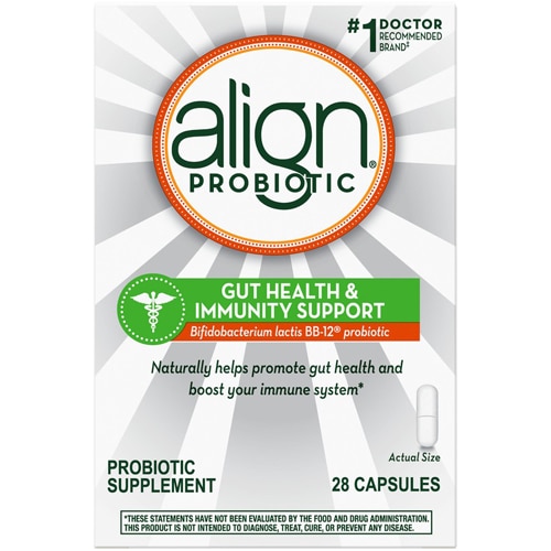 Align Пробиотик для здоровья кишечника и поддержки иммунитета -- 28 капсул Align