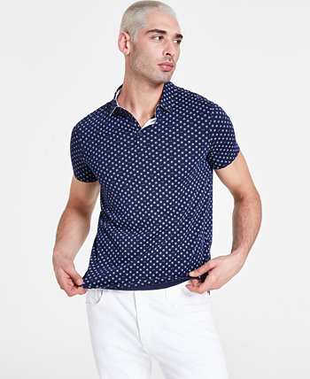A|X Armani Exchznge Men's Regular-Fit Logo-Print Polo Shirt Armani