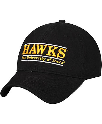 Мужская черная неструктурированная регулируемая шляпа Iowa Hawkeyes Hawks Classic Bar Game