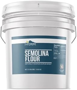 Earthborn Elements Semolina Flour (3.5 Gallons), Cakes, Breads, Pasta, Always Pure Earthborn Elements