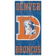 Настенный знак с логотипом Denver Broncos Heritage Fan Creations