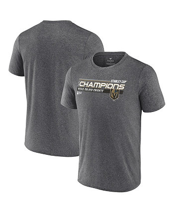Мужская футболка цвета Хизер Вегас Голден Найтс с Кубком Стэнли Чемпионов 2023 Shift Performance Fanatics