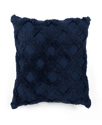 Диагональная декоративная подушка с тафтингом, 20 x 20 дюймов Lush Décor