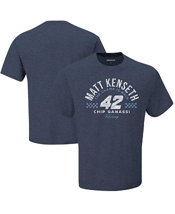 Мужская футболка в винтажном стиле Heather Navy Matt Kenseth Checkered Flag Sports