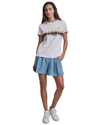 Women's Cityscape-Graphic Short-Sleeve T-Shirt DKNY