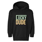 Block Checkered Lucky Dude Toddler Graphic Hoodie The Juniper Shop