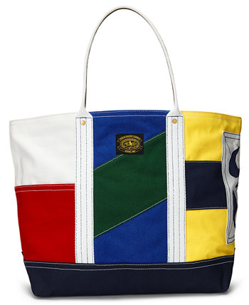 Men's Large Colorblocked Tote Bag Polo Ralph Lauren