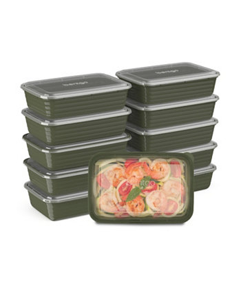 Контейнеры для хранения пищевых продуктов с 1 отделением для приготовления пищи, упаковка из 10 шт. Bentgo