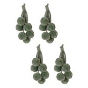 Melrose 4-Piece Pom Pom Cluster Drop Ornament Set Melrose