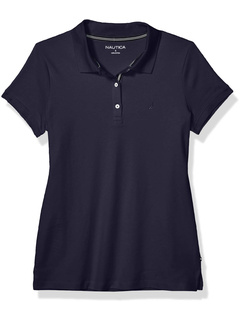 Дышащая рубашка-поло из 100% хлопка с короткими рукавами и 3 пуговицами Nautica