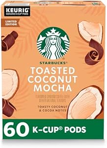 Starbucks K-Cup Coffee Pods, Starbucks Blonde Roast Coffee With 2X Caffeine Veranda Blend For Keurig Coffee Makers, 100% Arabica, 6 Boxes (60 Pods Total) Starbucks