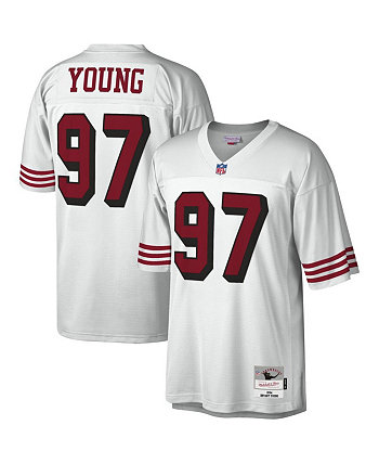Мужская футболка Bryant Young White San Francisco 49ers 1994 Legacy, копия Mitchell & Ness