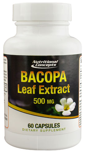 Экстракт листьев бакопы — 500 мг — 60 капсул Nutritional Concepts