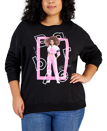 Trendy Plus Size Barbie Box Sweatshirt Love Tribe