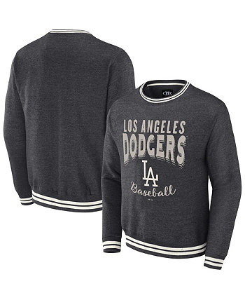 Мужской пуловер в винтажном стиле Darius Rucker Collection от Heather Charcoal Distressed Los Angeles Dodgers Fanatics