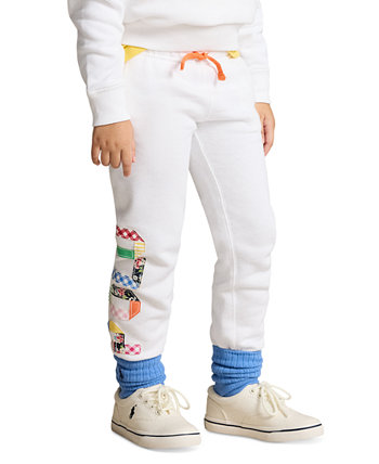 Терри-джоггеры со смешанным логотипом для малышей и маленьких девочек Polo Ralph Lauren
