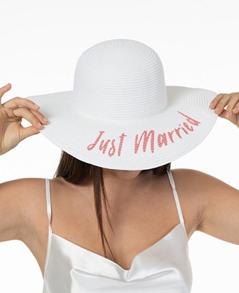 Women's Just Married Floppy Hat BELLISSIMA