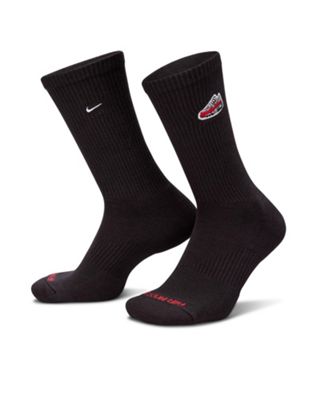 1 пара черных носков с мягкой подкладкой Nike Everyday Plus Cushioned Nike