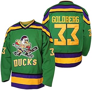 Men Mighty Ducks 33 Greg Goldberg 96 Charlie Conway 99 Adam Banks Stitched Ice Hockey Jerseys MESOSPERO