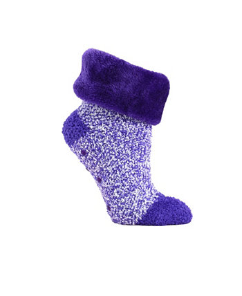 Женские нескользящие носки из шенилла с манжетами из искусственного меха MinxNY